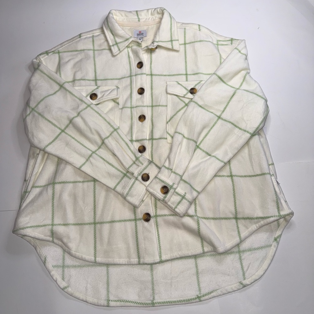 Fleece Button-up Jacket, BNWT, size small.